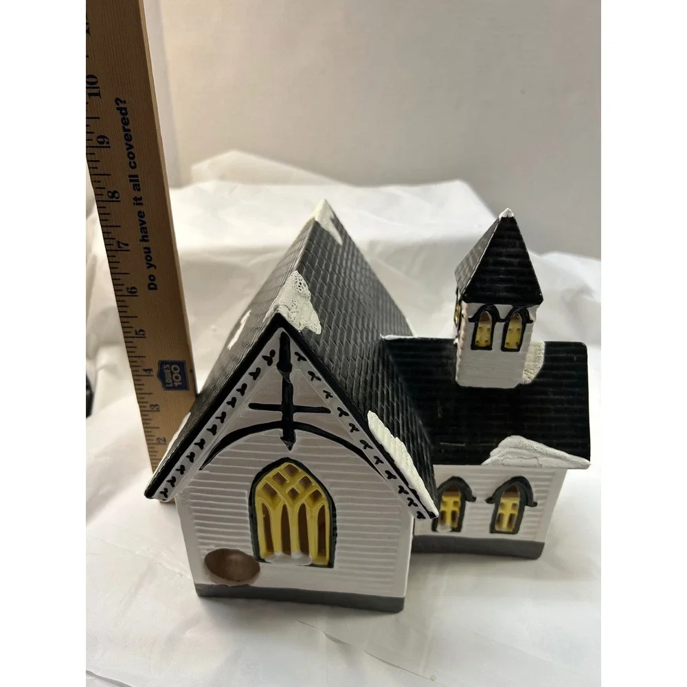 Dept 56 Church of the Open Door Snow Village 1987 Vintage Christmas 5064-4